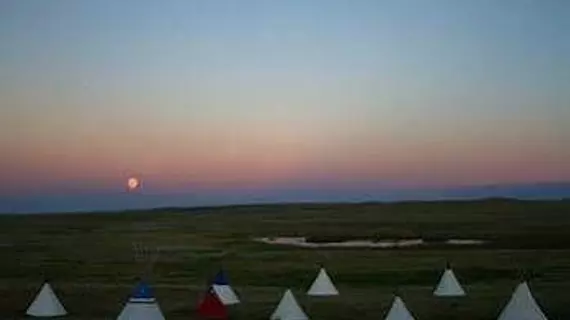 Lodgepole Gallery & Tipi Village - Campground | Montana - Blackfeet Yerli Koruma Alanı - Browning