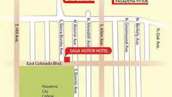 Saga Motor Hotel | Kaliforniya - Los Angeles County - Pasadena