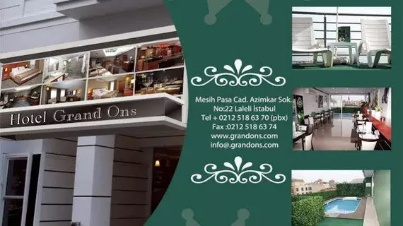 Grand Ons Hotel |  Istanbul  - Fatih - Beyazıt