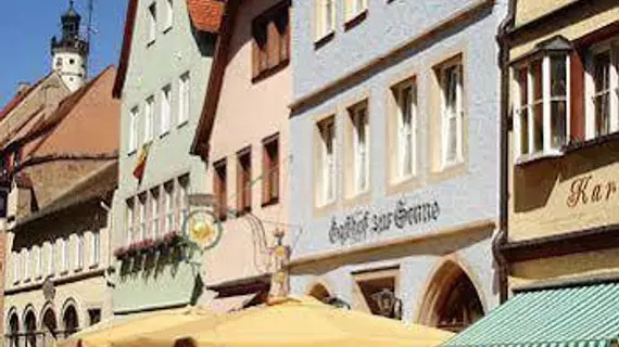 Hotel und Gasthof zur Sonne | Bavyera - Rothenburg ob der Tauber - Rothenburg Eski Kent Bölgesi