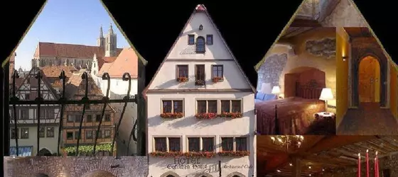 Historik Hotel Gotisches Haus garni | Bavyera - Rothenburg ob der Tauber - Rothenburg Eski Kent Bölgesi