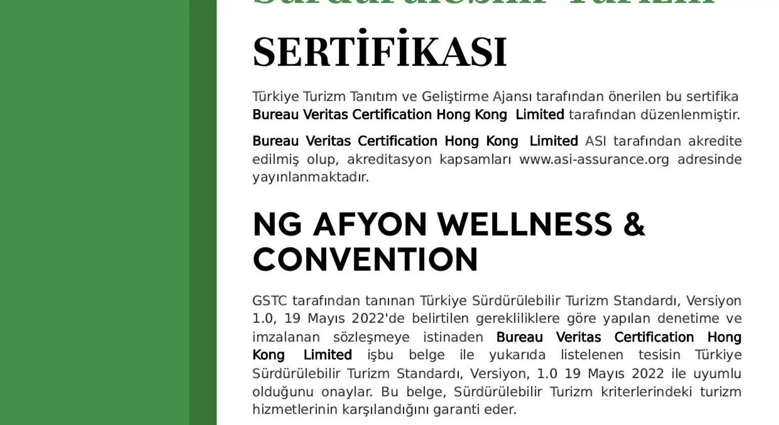 NG Afyon Wellness & Convention